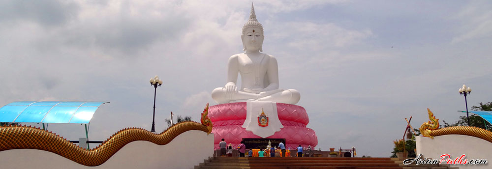 Pasak Chonlasit Dam White Buddha | Lopburi