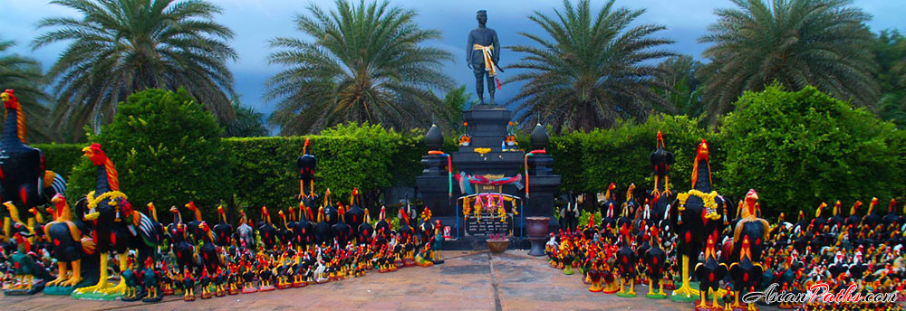 King Naresuan Monument | Small park overlooking the sea | Cha Am