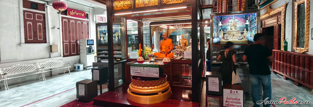 The Wax Statue of Luang Phor Sodh | Wat Paknam Phasi Charoen | Bangkok