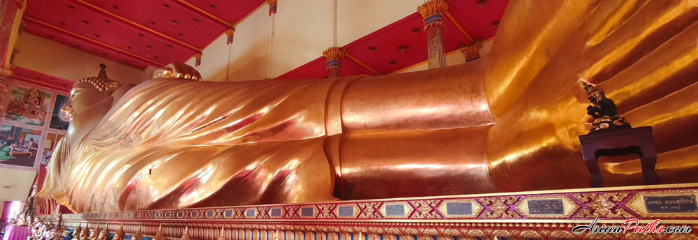 Reclining Buddha | Maha Wihan Phra Non Yai | Buddhist Temple | Samut Prakan
