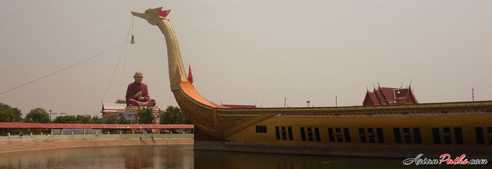 Wat Sa Long Ruea | Buddhist Temple | Hundred-Million Glass Ship Temple | Kanchanaburi